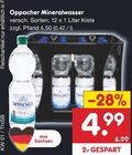 Mineralwasser Angebote von Oppacher bei Netto Marken-Discount Cottbus für 4,99 €
