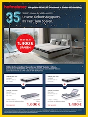 Aktueller hofmeister Prospekt mit Matratze, "GROSSER TEMPUR® SONDERVERKAUF", Seite 2
