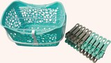 Panier Galet + 40 Pinces à Linge Plastique Monomatière - LAGUELLE à 3,50 € dans le catalogue Intermarché Hyper