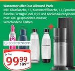Wassersprudler Duo Allround Pack im Angebot bei GLOBUS in Duisburg Wassersprudler Duo Allround Pack Angebote von Sodastream bei GLOBUS Duisburg für 99,99 €