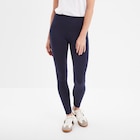 Legging long taille haute bleu marine femme - La Halle à Valence Legging long taille haute bleu marine femme en promo chez La Halle Valence à 9,99 €