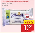 Feuchtes Toilettenpapier im Angebot bei Netto Marken-Discount in Frankfurt Feuchtes Toilettenpapier Angebote von Cottonelle bei Netto Marken-Discount Frankfurt für 1,19 €
