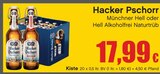 Münchner Hell oder Hell Alkoholfrei Naturtrüb Angebote von Hacker Pschorr bei RAN Schorndorf für 17,99 €
