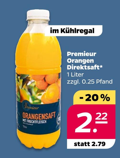 Orangen Direktsaft