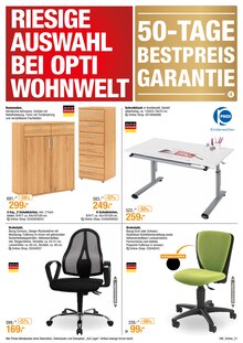 Bürostuhl im aktuellen Opti-Wohnwelt Prospekt (Würzburg) Bürostuhl im Opti-Wohnwelt Prospekt "Aktuelle Angebote" mit 36 Seiten (Würzburg)