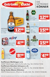 Aktueller Getränke Oase Getränkemärkte Prospekt in Tecklenburg und Umgebung, "Aktuelle Angebote" mit 1 Seite, 16.03.2026 - 21.03.2026