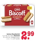 Biscoff Sandwich Angebote von Lotus bei E center Mannheim für 2,99 €