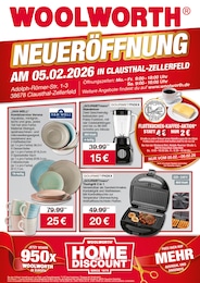 Woolworth Prospekt für Goslar: "NEUERÖFFNUNG IN CLAUSTHAL-ZELLERFELD", 8 Seiten, 05.02.2026 - 05.02.2026