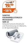 OBERARMBLUTDRUCK-MESSGERÄT SBM 22 Angebote von SANITAS bei Müller Aschaffenburg für 19,99 €