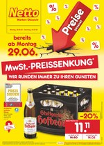 Netto Marken-Discount Prospekt für Hohenentringen mit 47 Seiten Netto Marken-Discount Prospekt für Hohenentringen: "MwSt.-PREISSENKUNG - WIR RUNDEN IMMER ZU IHREN GUNSTEN", 47 Seiten, 29.06.2020 - 04.07.2020