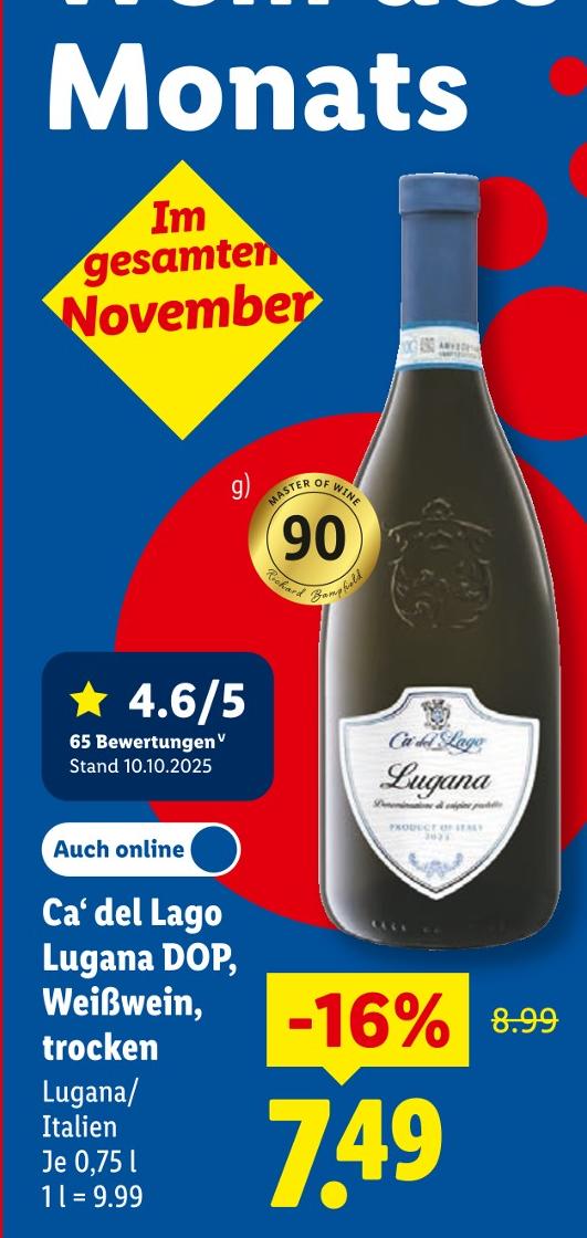Lugana DOP, Weißwein, trocken