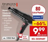 Haartrockner D2000 Angebote von Remington bei Netto Marken-Discount Bergheim für 9,99 €