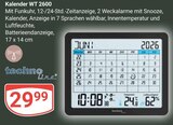 Kalender WT 2600 Angebote von techno line bei GLOBUS Frankenthal für 29,99 €