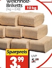 Weichholz-Briketts im Angebot bei Wreesmann in Altenburg Weichholz-Briketts Angebote bei Wreesmann Altenburg für 3,99 €