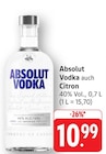 Vodka Angebote von Absolut bei E center Pirmasens für 10,99 €