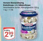 Bismarckhering Angebote von Homann bei GLOBUS Erlangen für 2,99 €