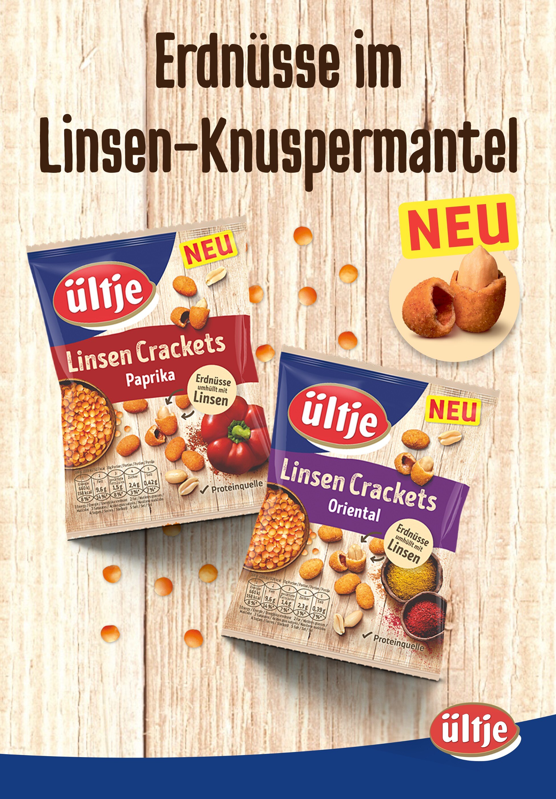 ültje Prospekt für Sundern mit 4 Seiten ültje Prospekt für Sundern: "Erdnüsse im Linsen-Knuspermantel", 4 Seiten, 22.10.2021 - 31.12.2021