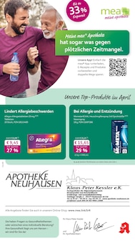 mea - meine apotheke Prospekt Unsere April-Angebote mit 4 Seiten