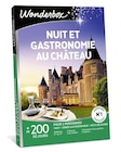 Coffret cadeau Wonderbox Nuit et gastronomie au château dans le catalogue Fnac