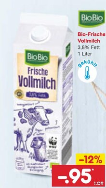 Netto Marken-Discount Dierdorf - Bio-Frische Vollmilch Bio-Frische Vollmilch Angebot bei Netto Marken-Discount Dierdorf im Prospekt "Du willst ein leckeres Osterfest? Dann geh doch zu Netto!"