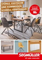 Segmüller Prospekt für München mit 1 Seiten Segmüller Prospekt für München: "Stühle, Esstische und Kommoden schnell verfügbar!", 1 Seiten, 01.03.2021 - 07.03.2021