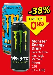 Energy Drink bei Jawoll in Dorsten Energy Drink im Angebot bei Jawoll Dorsten für 0,99 €