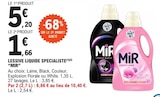 Lessive Liquide Specialiste(1)(2) - MIR à 1,66 € dans le catalogue E.Leclerc