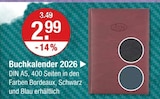 Buchkalender 2026 im aktuellen V-Markt Prospekt für 2,99 €