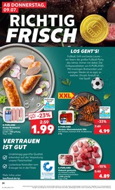 Schweinefleisch im Kaufland Prospekt in Bad Oeynhausen Aktueller Kaufland Prospekt mit Schweinefleisch, "Hier bin ich richtig", Seite 24