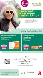 mea - meine apotheke Prospekt für Krefeld mit 4 Seiten mea - meine apotheke Prospekt für Krefeld: "Unsere Juli-Angebote", 4 Seiten, 01.07.2025 - 31.07.2025