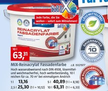 BAUHAUS Zülpich - MIX-Reinacrylat Fassadenfarbe MIX-Reinacrylat Fassadenfarbe Angebot bei BAUHAUS Zülpich im Prospekt "Handzettel KW 32"