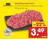 Netto Marken-Discount Zemmer - Hackfleisch gemischt Angebot im Prospekt Hackfleisch gemischt bei Netto Marken-Discount im Zemmer Prospekt für 3,49 €