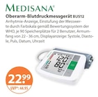 Oberarm-Blutdruckmessgerät BU512 Angebote von Medisana bei V-Markt Augsburg für 22,99 €