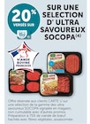 20% versés sur ma carte u sur une selection d' ultra savoureux socopa - SOCOPA - Super U à Marseille 20% versés sur ma carte u sur une selection d' ultra savoureux socopa - SOCOPA en promo chez Super U Marseille
