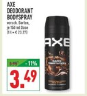 Deodorant Bodyspray im Angebot bei Marktkauf in Iserlohn Deodorant Bodyspray Angebote von Axe bei Marktkauf Iserlohn für 3,49 €