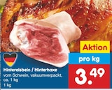 Hintereisbein / Hinterhaxe im Netto Marken-Discount Prospekt Hintereisbein / Hinterhaxe von im aktuellen Netto Marken-Discount Prospekt für 3,49 €