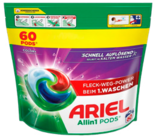 Lessive** 60 pods color all in one - Ariel dans le catalogue Norma