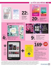 Prix et réduction Livre dans le prospectus E.Leclerc en cours Offre Livre dans le catalogue E.Leclerc du moment à la page 15