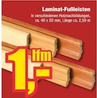 Laminat-Fußleisten im Angebot bei wohnen & sparen Wiegand in Fulda Laminat-Fußleisten Angebote bei wohnen & sparen Wiegand Fulda für 1,00 €