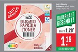 Delikatess Paprika Lyoner Angebote von Gut & Günstig bei Marktkauf Göppingen für 1,19 €