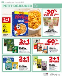 Prix et réduction Kellogg's dans le prospectus Carrefour en cours Offre Kellogg's dans le catalogue Carrefour du moment à la page 10