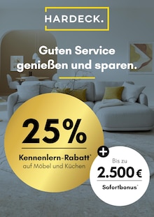 Couch im HARDECK Prospekt "Guten Service genießen und sparen. -Preview-" mit 1 Seiten (Wuppertal)