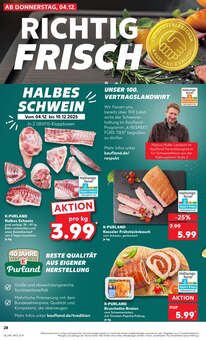 Schweinefleisch im Kaufland Prospekt "Aktuelle Angebote" mit 74 Seiten (Bremerhaven)