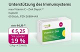 mea - meine apotheke - Vitamin C + Zink Depot Angebot im Prospekt Vitamin C + Zink Depot bei mea - meine apotheke im Prospekt "" für 5,25 €