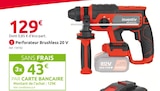Promo Perforateur Brushless 20 V à 129,00 € dans le catalogue Mr.Bricolage à Le Séquestre