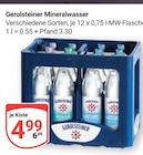 Mineralwasser Angebote von Gerolsteiner bei GLOBUS Duisburg für 4,99 €