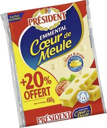 Casino Supermarchés Montayral - Emmental Coeur de Meule 28% MG Promo Emmental Coeur de Meule 28% MG dans le catalogue Casino Supermarchés "Les 366 jours les + promo de France" à Montayral