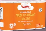 Essuie-Tout Maxi Absorbant Décoré x4 - Netto en promo à 0,99 € chez Netto Essuie-Tout Maxi Absorbant Décoré x4 - Netto dans le catalogue Netto