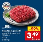 Hackfleisch gemischt im Angebot bei Netto Marken-Discount in Bamberg Hackfleisch gemischt Angebote von Gut Ponholz bei Netto Marken-Discount Bamberg für 3,49 €