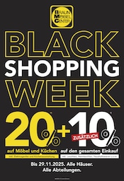 Aktueller BRAUN Möbel-Center Möbel & Einrichtung Prospekt in Donaueschingen und Umgebung, "BLACK SHOPPING WEEK" mit 4 Seiten, 19.11.2025 - 29.11.2025